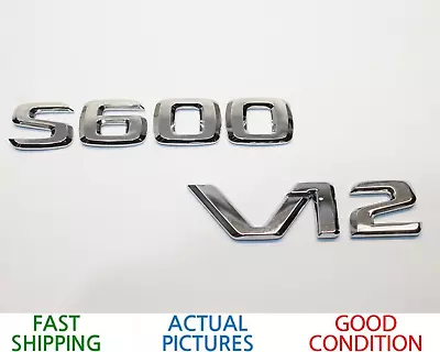 2011 Mercedes-benz S600 V12 Rear Trunk  Emblem Bage  Oem • $44.95