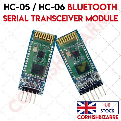Hc-05/hc-06 Arduino Android Wireless Bluetooth Serial 5v Transceiver Module - Uk • £5.49