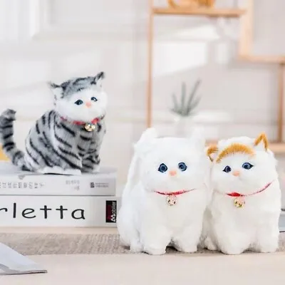 Christmas Gift Toys For Boys & Girls Electronic Plush Cats Cute 3-9 Year Old Age • £9.59
