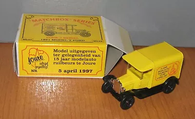 Matchbox Superfast MB44 Model T Ford Van 15 Jaar Modelauto Joure 1997 Code 2 • £24.99