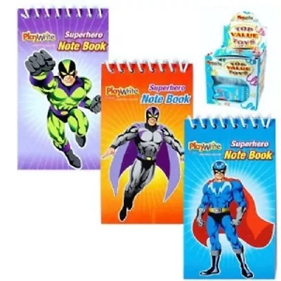 Superhero Spiral Notebook Writing Notepad Jotter Marvel Comic Batman 	8 X 5 CM   • £3.64