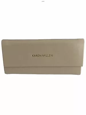 Karen Millen Peach Faux Leather Triangular Shaped Glasses Case • £14.99