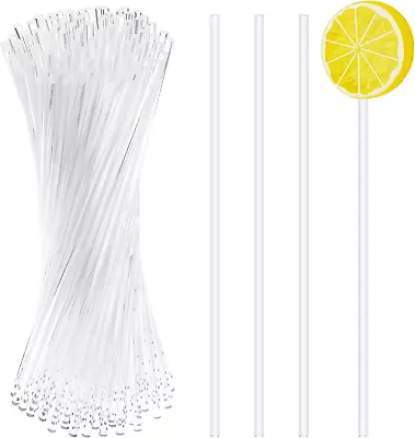 100-Piece 6-Inch Acrylic Lollipop Sticks - Cake Pops Cupcake Toppers Candy • $12.52