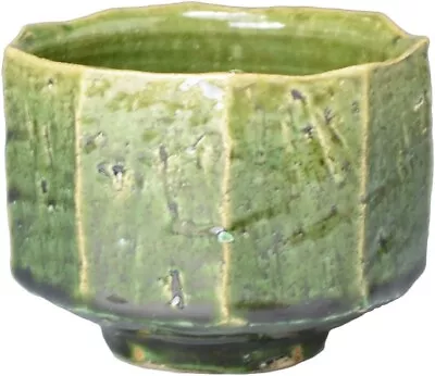 Kyoto Tea Bowl Matcha Chawan Kyo Kiyomizuyaki Ware Oribe Mentori Kyoto Japan F/S • $127.10