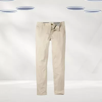 Ex Fat Face Women’s Organic Cotton St Ives Chinos Trousers In Pebble (Defect) • £14.95