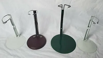 Lot Of 4 Doll Stands Display Holders Kaiser Metal Wood 7  9  14  • $17.50