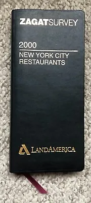 Zagat New York City Restaurants 200 By Zagat Survey Staff - Faux Leather Cover • $6.85