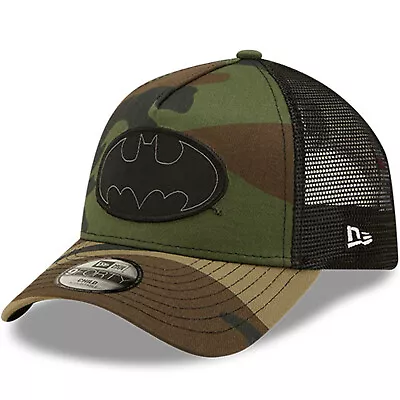 New Era Kids Batman Superhero 9FORTY Baseball Trucker Cap - Camo • £21.95