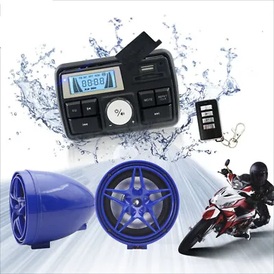 UTV ATV WAKEBOARD Waterproof Marine Speakers Bluetooth Audio System • £45.60