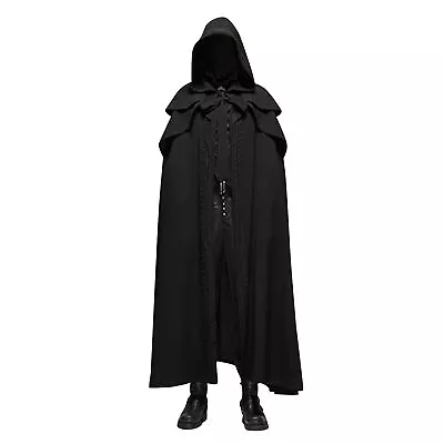 Renaissance Fair Viking Hooded Cloak Medieval Viking Wizard Cloak Gothic Ren • $38.90