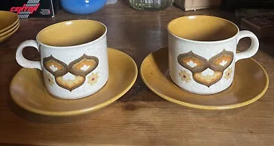 Royal Worcester - Palissy - Kalabar - Tea Cup And Saucers X 2 • £5