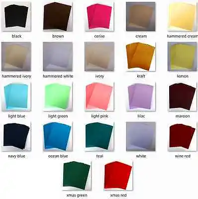 £15.25 • Buy A5 Card Stock - Choose Quantity - Choose Colour - Kraft, Pink, Black + Many More