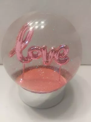 £11.86 • Buy Love Pink Snow Globe Wedding Shower