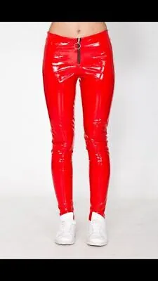 Women Customized PVC Vinyl Leggings Pants Fashion Flares - ALL SIZE AVAILABLE • $74.99