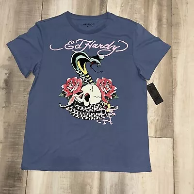 Ed Hardy Skull And Roses Shirt • $40
