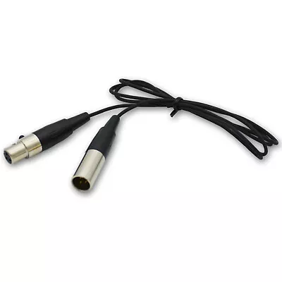 Mini XLR (3-Pin) Female To Male Mic Audio Cable Unbalanced-Pro Audio Equipment • $10.55