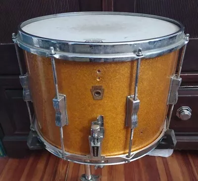 60s Ludwig Marching 3 Ply 14x10 Snare. Bowtie Lug Casting P85  Field Parade Rock • $169