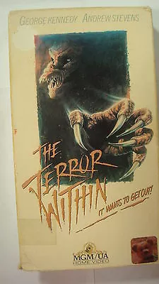 The Terror Within Vtg Horror VHS 1989 Chemically Induced Plague Mojave Mutant • $99.99