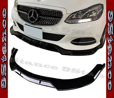 Front Lip Gloss Black Style Br For Benz W212 2014 2015 2016 Oe Standard • $267.99