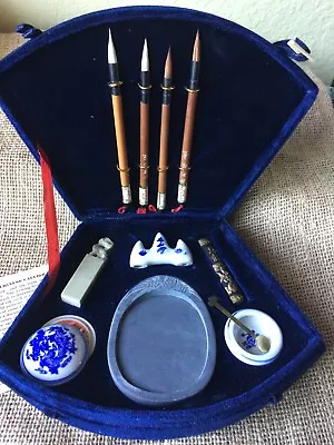 VINTAGE CHINESE CALLIGRAPHY SET All Original Never Used 80s • $19.99