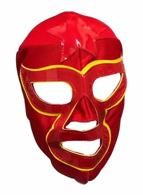 LUCHA STAR Adult Lucha Libre Wrestling Mask - Red/Yellow • $13.99