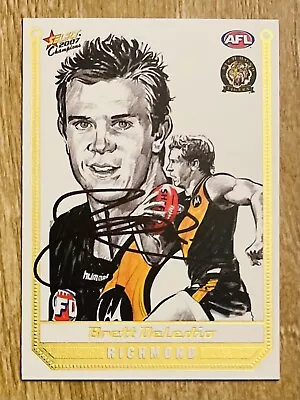 Brett Deledio Signed 2007 AFL Select Sketch Card Richmond Tigers • $11.99