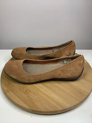 Merrell Avesso Oak Womens Size 9 Slip On Shoes Flats J56340 Brown Leather • $25.49