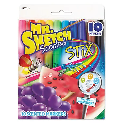 Mr.Sketch Scented Washable Marker Set 10/Pkg Stix • $10.63