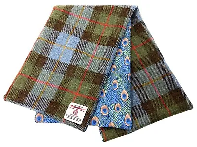 Harris Tweed Liberty Cotton Lined MacLeod Tartan Scarf • £38.95