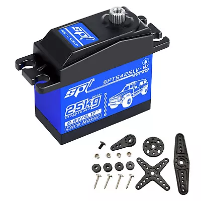 Waterproof 25KG Digital Servo Core Motor For 1:8 1:10 RC Car Boat SPT5425LV-W V • $30.99