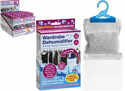 £8.99 • Buy Hanging Wardrobe Dehumidifier & Small Spsace Moisture Trap 2 X 210g 3 X 210g