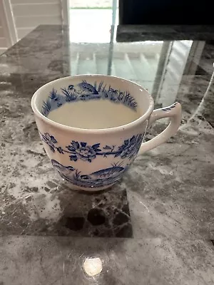 Mason’s Blue / White Quail Teacup (Made In England) • $10