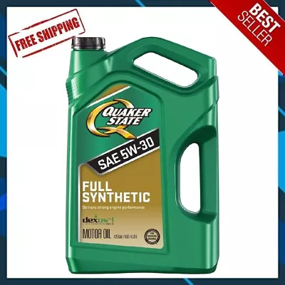 🔥DAILY SALE🔥 Quaker State Full Synthetic 5W-30 Motor Oil 5-Quart • $20.99