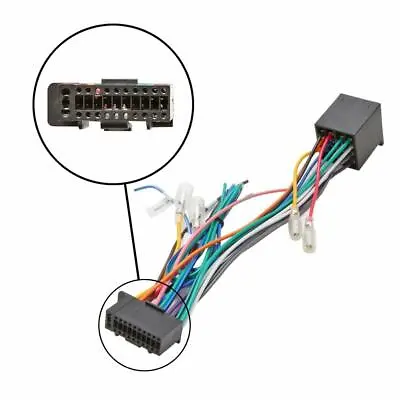 Kenwood 22 Pin Car Stereo Radio ISO Wiring Harness Loom Connector Adaptor Cable • £9.62