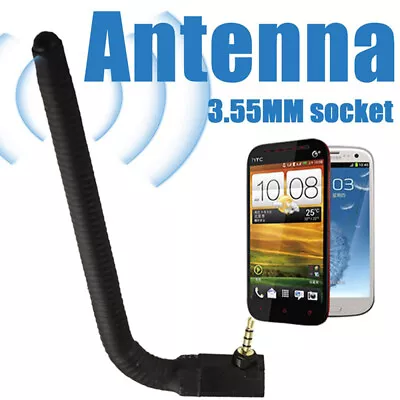 Universal Mobile Phone External Wireless Antenna 6DBI 3.5mm Jack For Cell Phone • £4.30