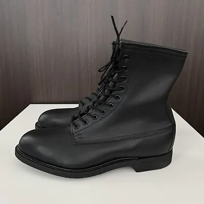 Vintage 1991 Wolverine World Wide Steel Toe Combat Boots Black Leather 11 W • $79.10