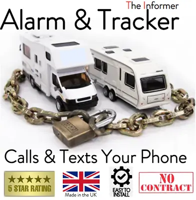 Caravan Alarm & Tracker Texts & Calls You In Seconds No Contract Self Install • £179.99