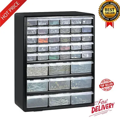 39 Drawer Wall Mount Hardware Craft Storage Cabinet Drawer Organizer Tool Boxes • $30.36