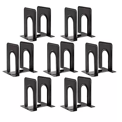 Book Ends Metal Bookends For Shelves14 Pcs Book End To Hold Books Heavy DutyBl • $27.14