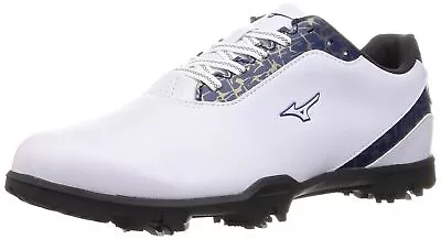 [Mizuno] Golf Shoes Wide Style Light Men's White X Navy 25.0 Cm 4E • $86.12