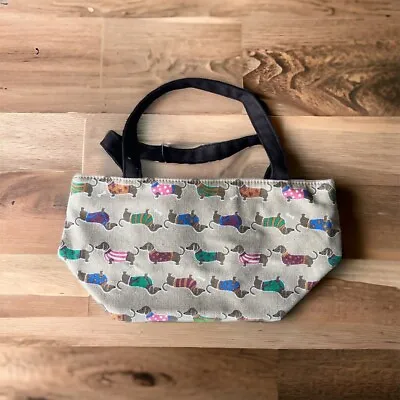 Nylon Canvas Dachshund Dog Tote Bag Carry-all 12 X6  • $9.99