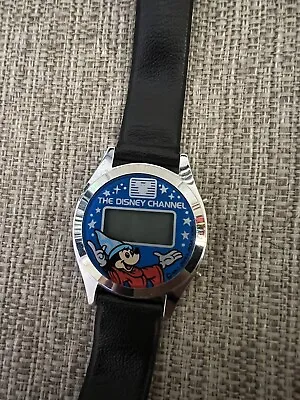 DISNEY CHANNEL MICKEY MOUSE FANTASIA SORCERER DIGITAL QUARTZ WATCH Vintage  • $20