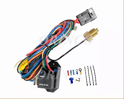 NEW Adjustable Electrical Cooling Fan Controller Kit Thread-in Probe With Relay • $33.95