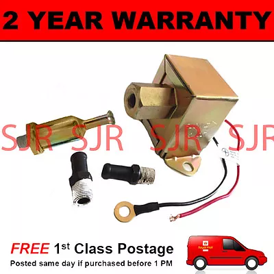 £14.95 • Buy Universal 12v 12 Volt Fuel Pump Pressure 4-6 Psi 1.4 Lpm