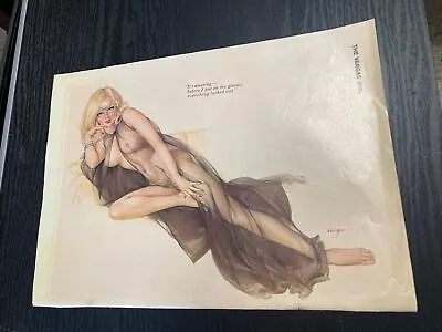 Vargas Girl Pin-Up Original “It’s Amazing Before I Put On My Glasses” Good Shape • $8.99