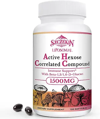 (8 Pack) 500Mg Liposomal Active Hexose Correlated AHCC Supplement120 Soft Gels  • $144