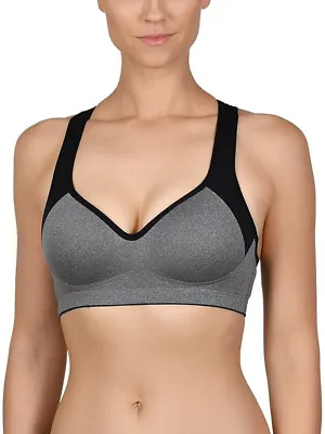 Padded Sports Bra 5349 Padded Non Wired Racer Back Sports Naturana Bra • £17.99