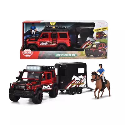 Dickie Toys Horse Trailer Set With Light And Sounds 42cm Ages 3 Years And Up • $56.99