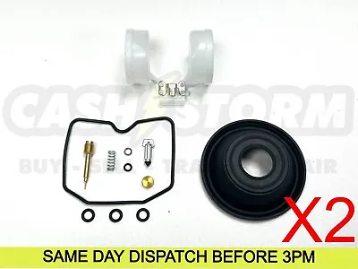 2 X Kawasaki KAF450 B1 Mule 1000 88 Diaphragm Carb Carburettor Float Repair Kit • $49.31