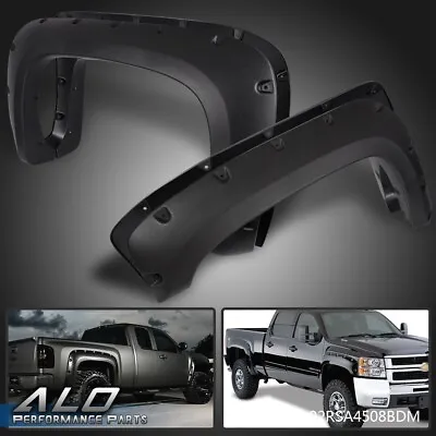 4pcs Fit For 07-13 Chevy Silverado 1500 2500HD/3500HD Pocket Rivet Fender Flares • $81.80